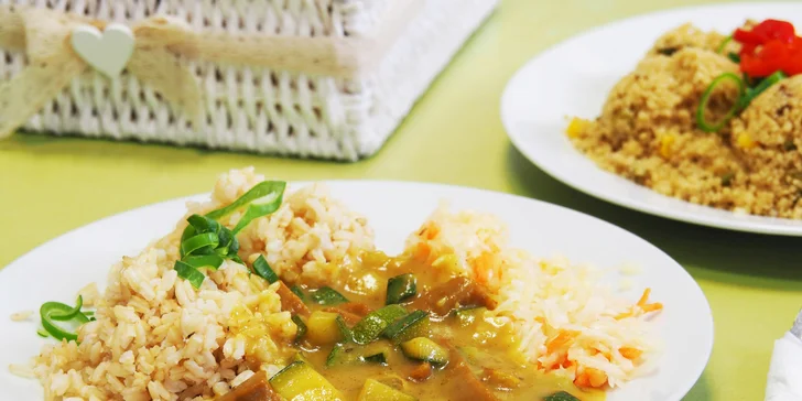 Voucher v hodnotě 100 Kč na výběr z denního menu ve vegetariánské jídelně