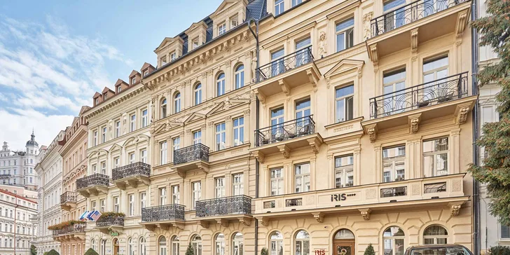 4* hotel jen 2 minuty od kolonády: jídlo, neomezený wellness i procedury
