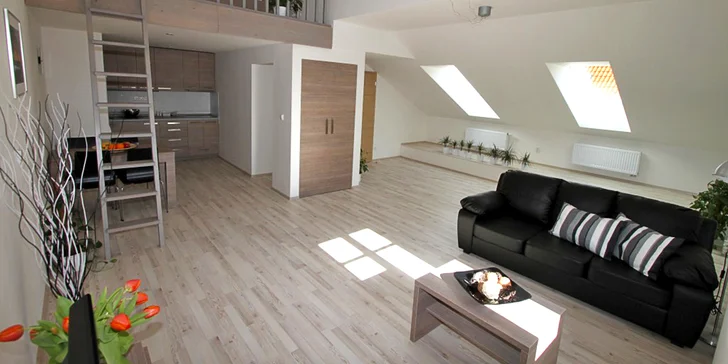 Pobyt se snídaní v moderních apartmánech v centru Hradce Králové