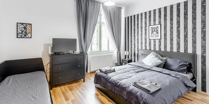 Dovolená v Praze: vybavené apartmány až pro 7 osob a snídaně nebo polopenze