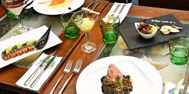 6chodové menu v La Bodeguita: chobotnice, tuňák, panenka i víno či koktejly