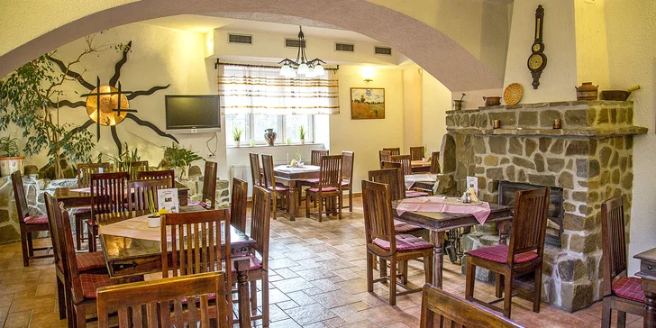 3chodové menu pro jednoho i pár: vepřová kotleta, domácí paštika a brownies se šlehačkou