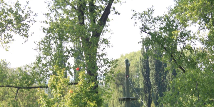 Adrenalinová jízda 60m lanovkou přes Baťův kanál: jednou i třikrát tam a zpět, pro děti i dospělé