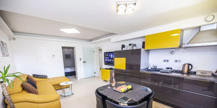 Relaxačnní pobyt v moderním apartmánu s vířivkou pro páry i rodiny
