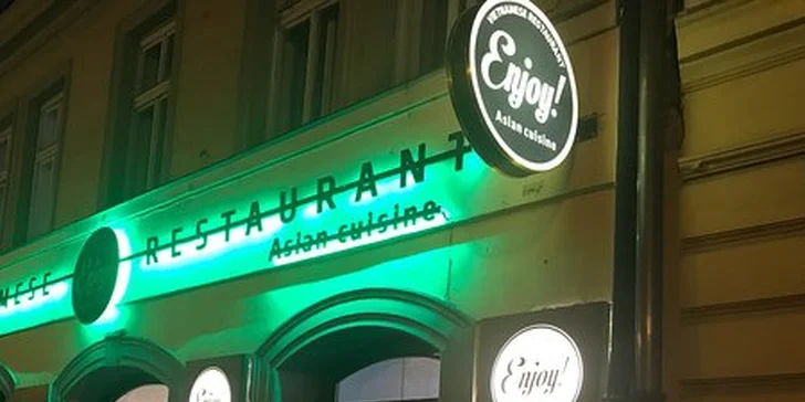 Otevřený voucher v hodnotě 250 nebo 500 Kč do asijské restaurace Enjoy Asian Cuisine