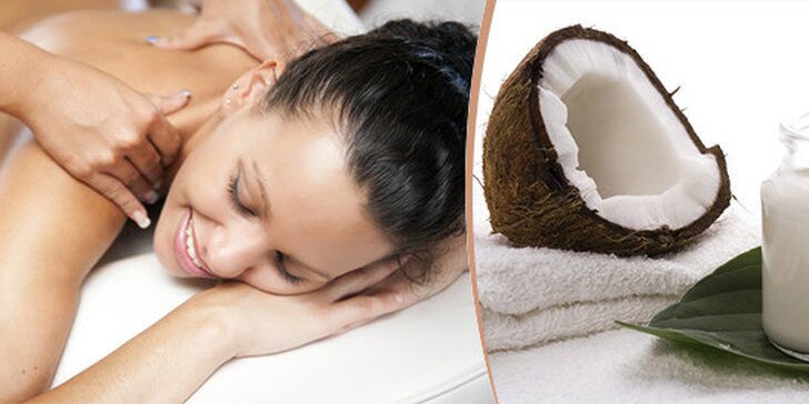 Voňavá luxusní kokosová masáž v délce 60 minut