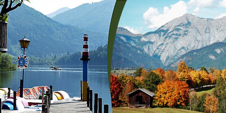 Podzimní pobyt v Alpách městečko Lunz am See – relax v nádherné přírodě a termální solné lázně nedaleko ubytování