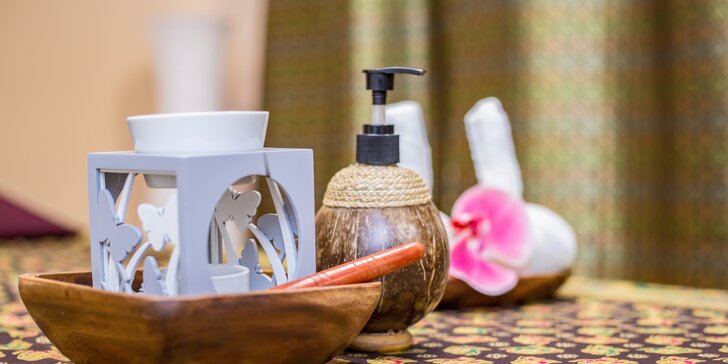 Thajské masáže dle výběru: 60minutová relaxace včetně aromaterapie