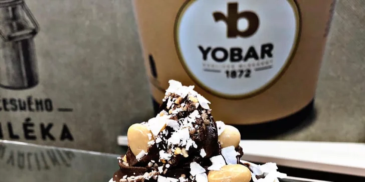 Otevřené vouchery na 80–300 Kč do Yobaru v Hradci: frozen yogurty, káva, koktejly i dezerty