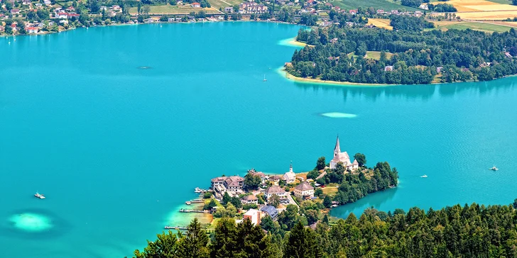 Jednodenní výlet do rakouských Korutan: památky v Klagenfurtu, park miniatur i plavba po jezeře