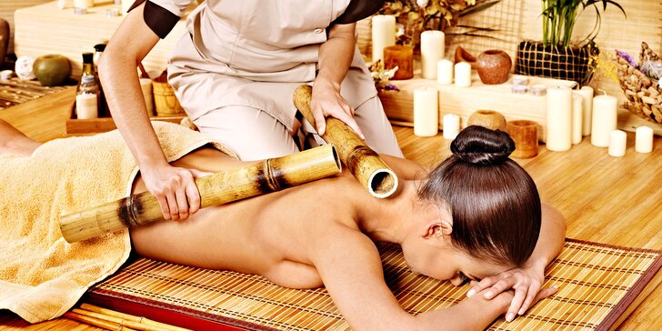 Relax a uvolnění: 60min. masáž zad bambusovými holemi, od hlavy po špičky prstů