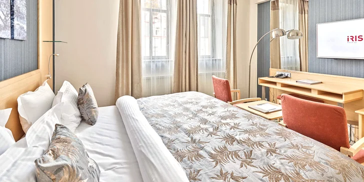 4* hotel jen 2 minuty od kolonády: jídlo, neomezený wellness i procedury