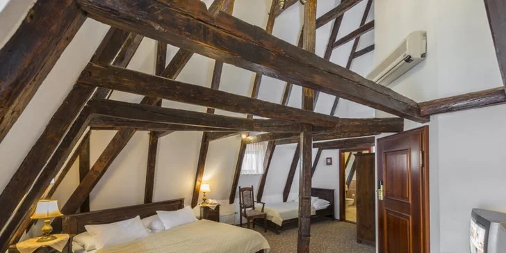 Historický hotel u Staromáku: až 5 nocí na úrovni, snídaně, drink a 60 min. v loďce na Vltavě