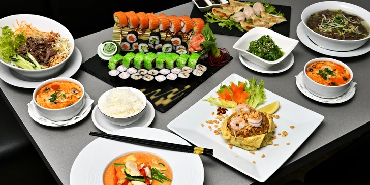 Otevřený voucher v hodnotě 250 nebo 500 Kč do asijské restaurace Enjoy Asian Cuisine v Karlíně