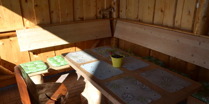 Rodinný pobyt v Demänovské dolině: kuchyňka, velká zahrada a výlety