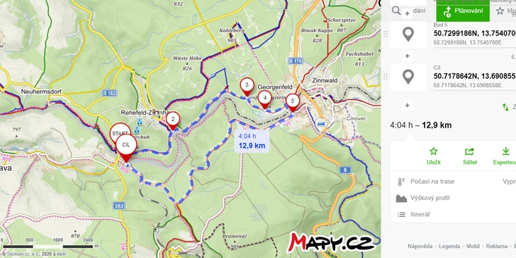 Výlet vlakem do Německa: trek po Krušných horách s průvodcem