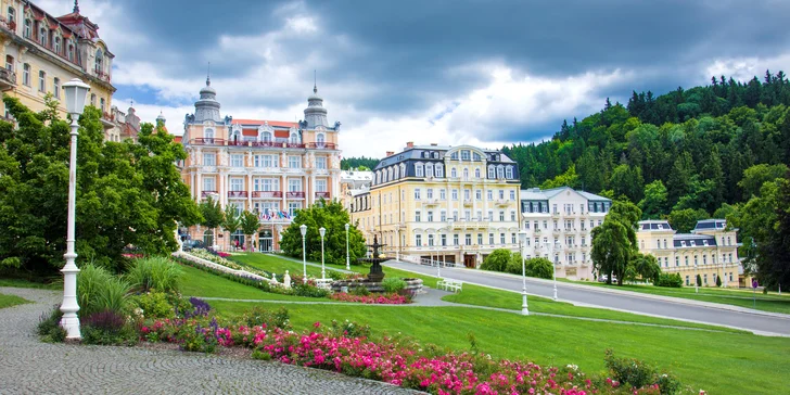 4* pobyt v centru Mariánských Lázní s polopenzí, wellness a procedurami