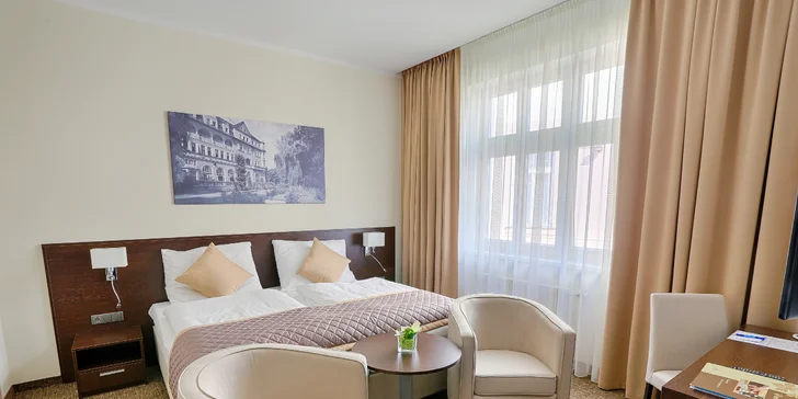 Piešťany: hotel přímo v srdci lázeňského ostrova, procedura a polopenze