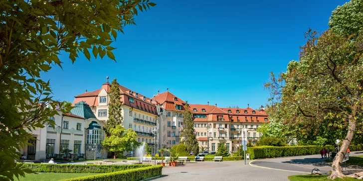 4* wellness pobyt v centru lázeňského městečka Piešťany se snídaní i polopenzí