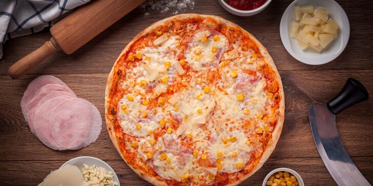 Italská dobrota: 1 nebo 2 velké pizzy podle výběru z 12 druhů