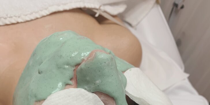 Kosmetické ošetření pro mladou i zralou pleť včetně masáže obličeje