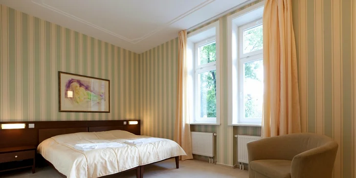 4* wellness pobyt v centru lázeňského městečka Piešťany se snídaní i polopenzí