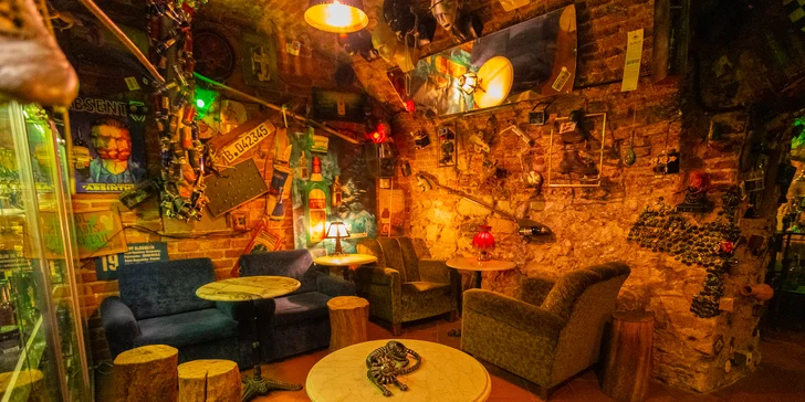 Degustace 4 druhů českých i zahraničních absinthů v ruin pubu pro jednoho