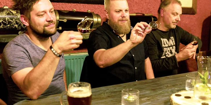 Tříchodové menu s carpacciem a biftekem a degustace rumů pro 2 osoby