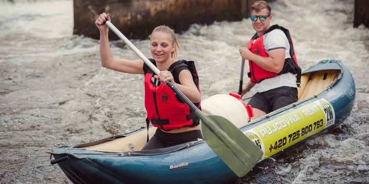 Plavba z Českého Krumlova do Zlaté Koruny na paddleboardu, raftu i kanoi až pro 6 osob