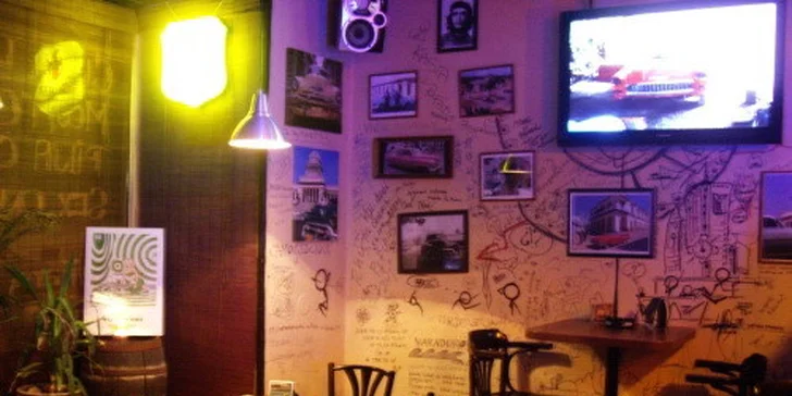 4 míchané drinky nebo 2 panáky kubánského rumu