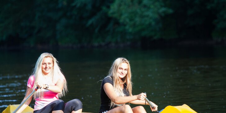 Celodenní dobrodružství na řece Nise až pro 3 výletníky: kánoe i koloběžky a geohra