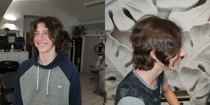 Precizní pánský střih včetně mytí a stylingu