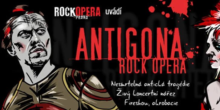 Vstupenky na Antigonu do RockOpery Praha