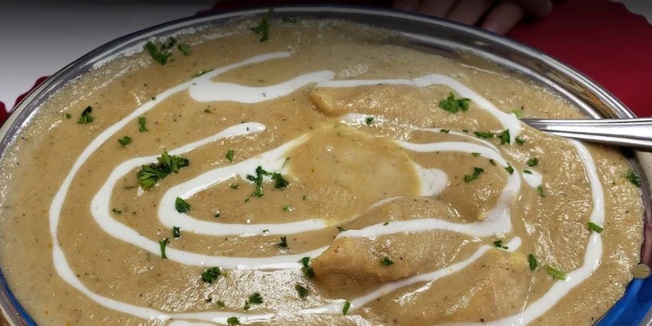 Kuřecí, jehněčí nebo vege indické menu i s polévkou a předkrmem pro dva