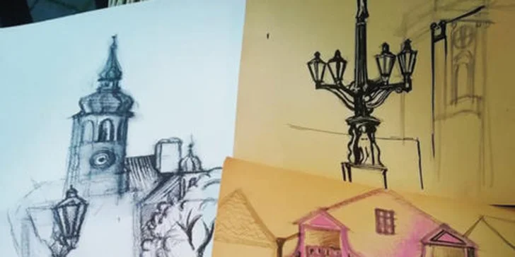 Venkovní kurz v Praze: základy skicování a kreslení architektury a památek