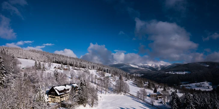 V dosahu hotelu jsou všechny top skiareály Špindlerova Mlýna.