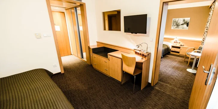 4* pobyt u Václavského náměstí: moderní pokoje a bohaté snídaně