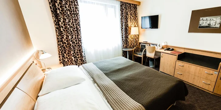 4* pobyt u Václavského náměstí: moderní pokoje a bohaté snídaně