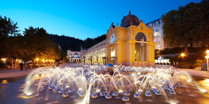 Pobyt v Mariánských Lázních pro 1 nebo 2 osoby: lázeňské procedury, wellness a polopenze