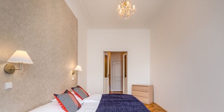Pobyt na Václaváku: až 7 nocí, prostorné apartmány s vysokými stropy, volné vstupy do pražských památek