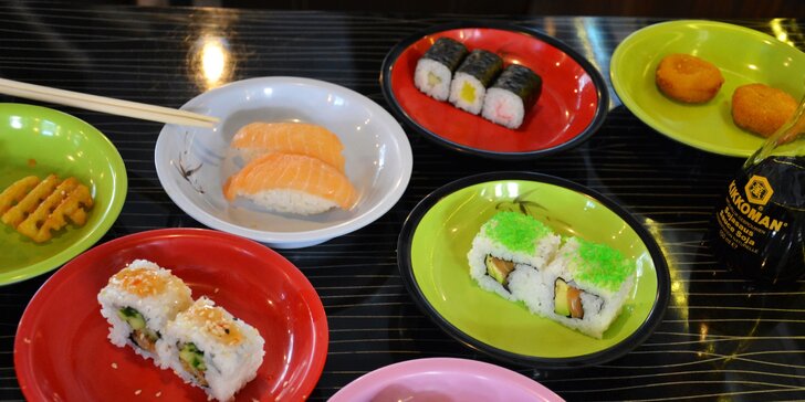 Running sushi: 2 hodiny neomezeného hodování pro 1 nebo 2 osoby či rodinu