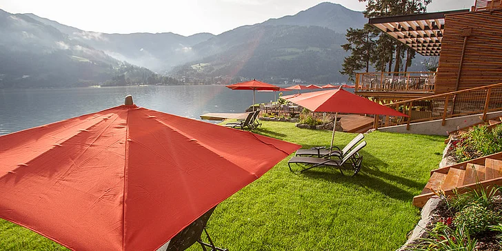 4* hotel v rakouském Zell am See: na břehu jezera, s polopenzí a neomezeným wellness