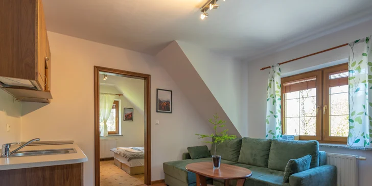 Polská strana Jizerek: apartmány na okraji lázeňského města, 2–14 nocí