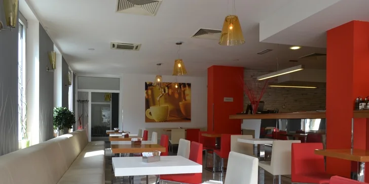 Menu pro dva v restauraci Caffé Fresco na Vyšehradě