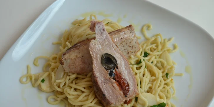 Menu pro dva v restauraci Caffé Fresco na Vyšehradě