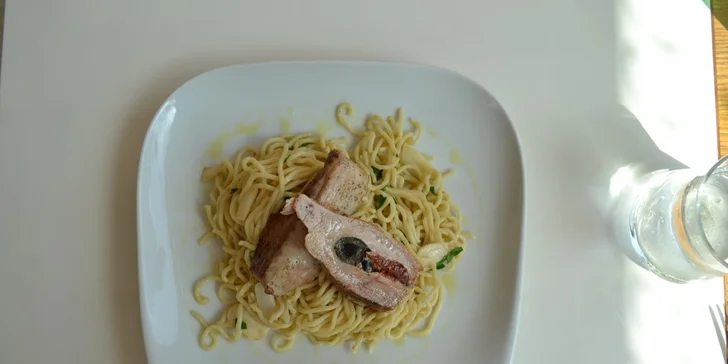 Menu pro dva v restauraci Caffé Fresco na Vyšehradě