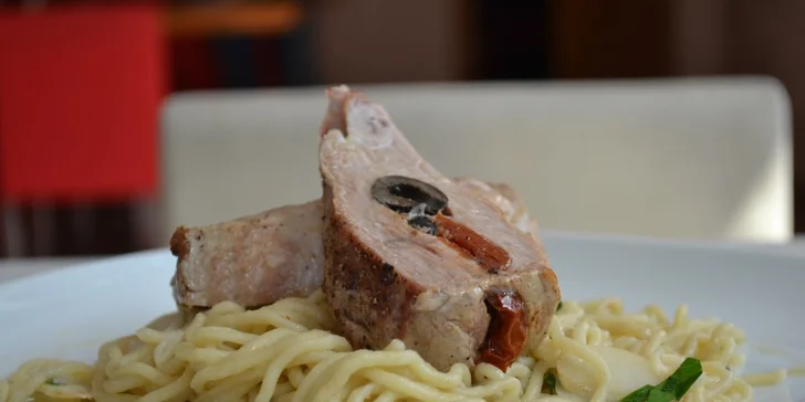 Menu pro dva v restauraci Caffé Fresco na Vyšehradě