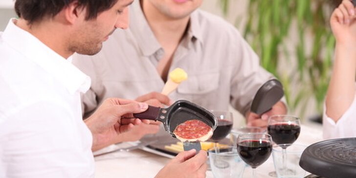 Vynikající Raclette pro DVA - tři druhy masa