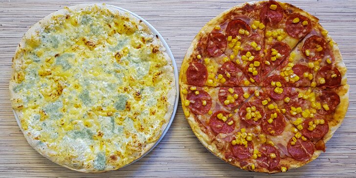 2 pizzy v Rambo pizza Havířov: výběr z několika druhů
