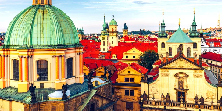 Pobyt v penzionu blízko Staroměstského nám. a Karlova mostu se snídaní či polopenzí